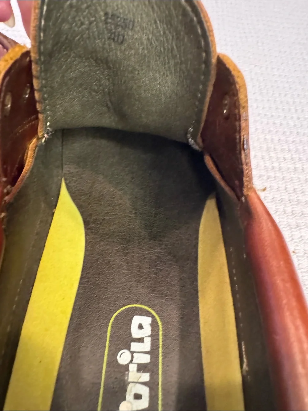 Gorila Vintage Leather Lug Sole Loafers Boat Shoes Spain Mens 7.5 Preppy Chunky